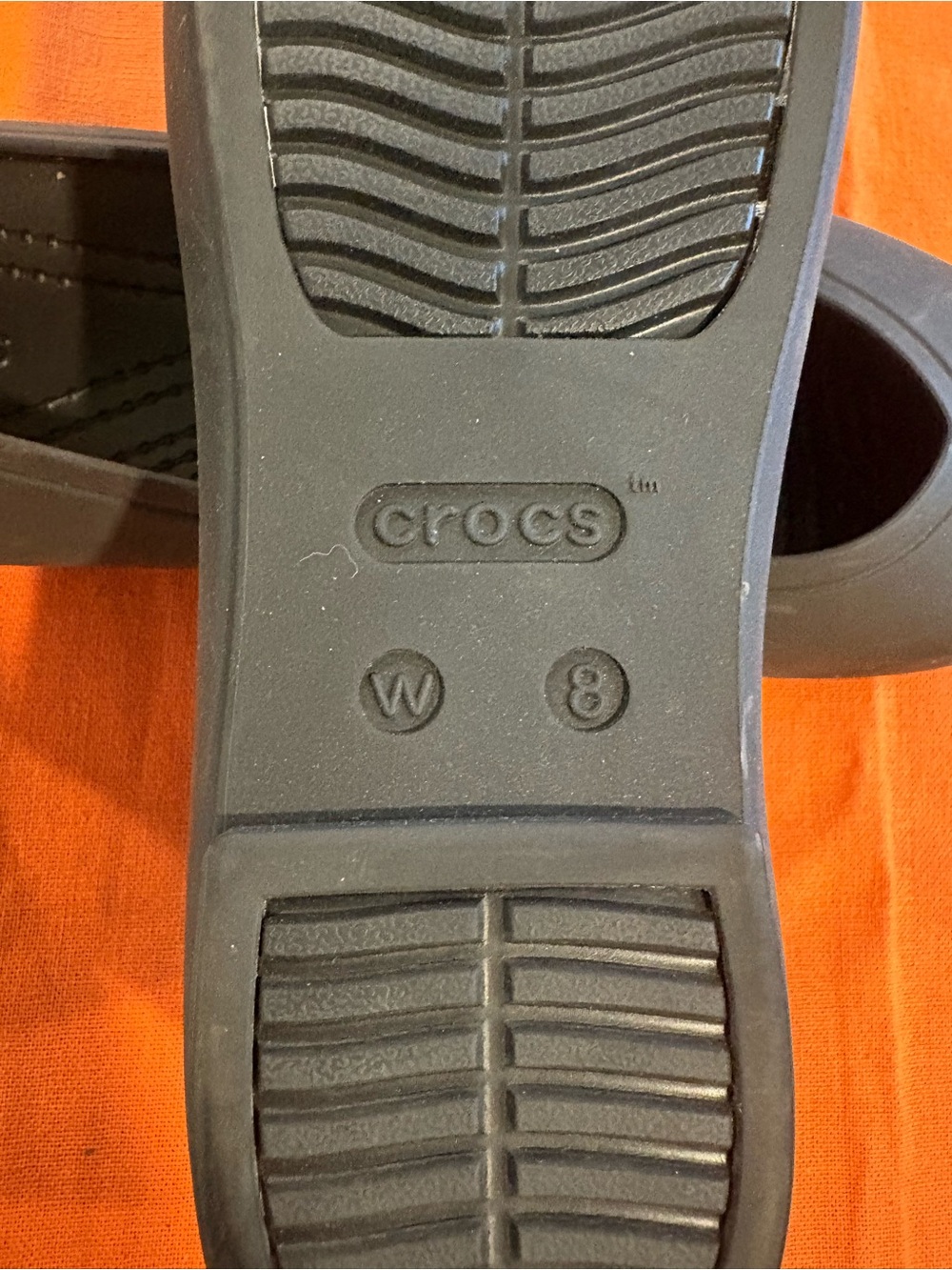 CROCS Women’s Black Slip-On Flats - Picture 3 of 3